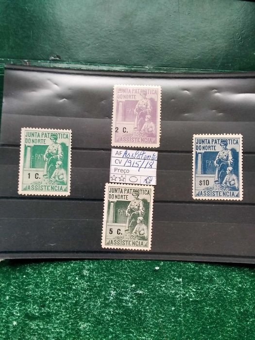 1915/1918 Vinhetas Junta Patriótica Do Norte MLH *