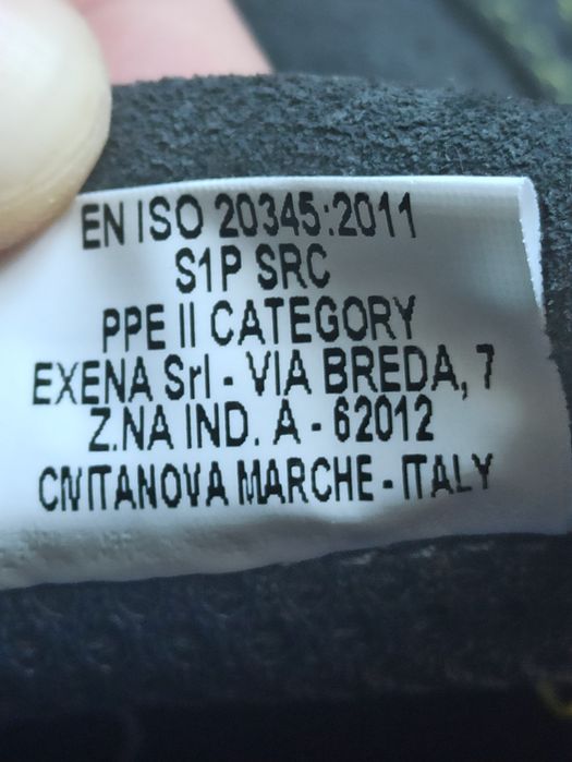 Захисне  взуття exena bracciano 18