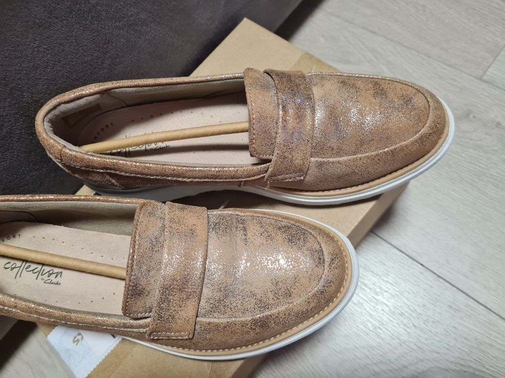 Мокасины туфли clarks 37 размер