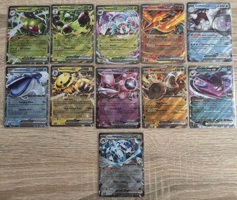 Karty pokemon ex DRI i JTG