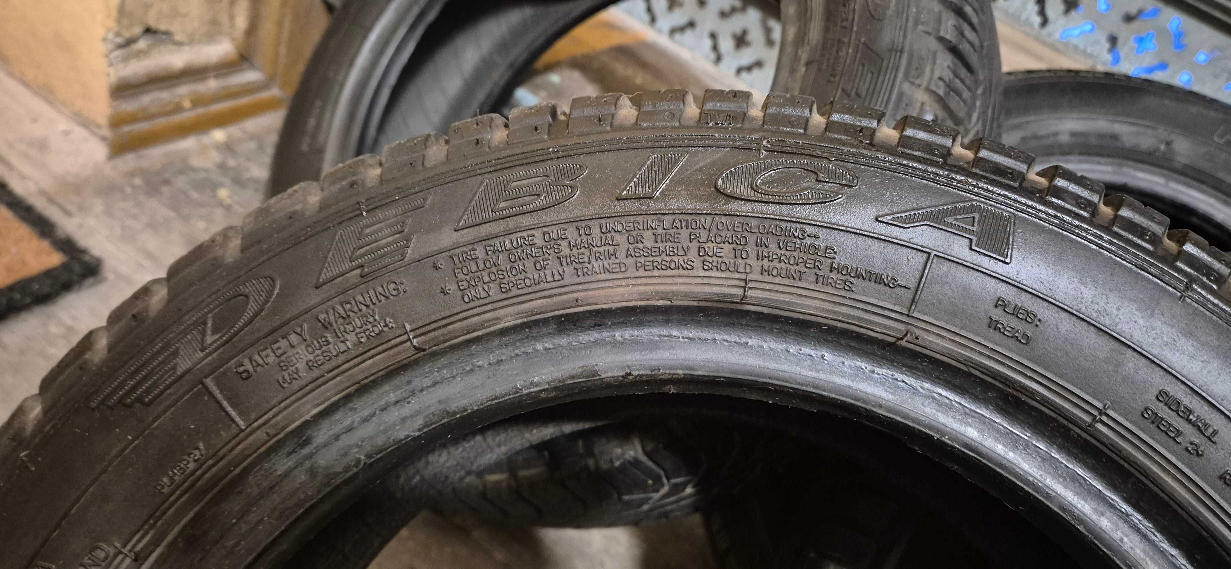 Sprzedam używane opony zimowe 4 szt. r13, 155/65 (2 dębica + 2 sava)