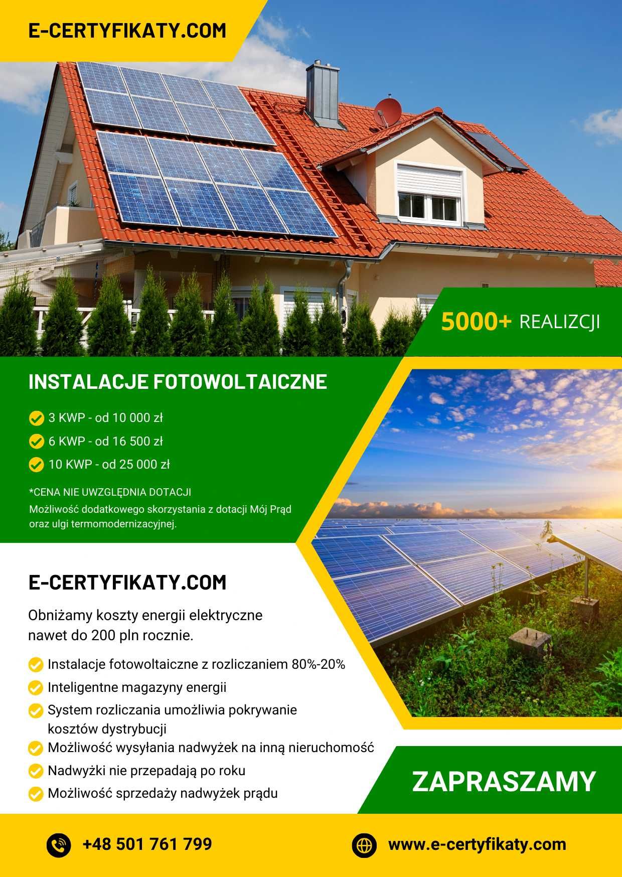 Świadectwa Energetyczne 199pln