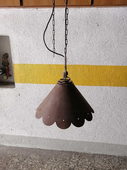 Candeeiro Ferro rustico manufaturado em forja