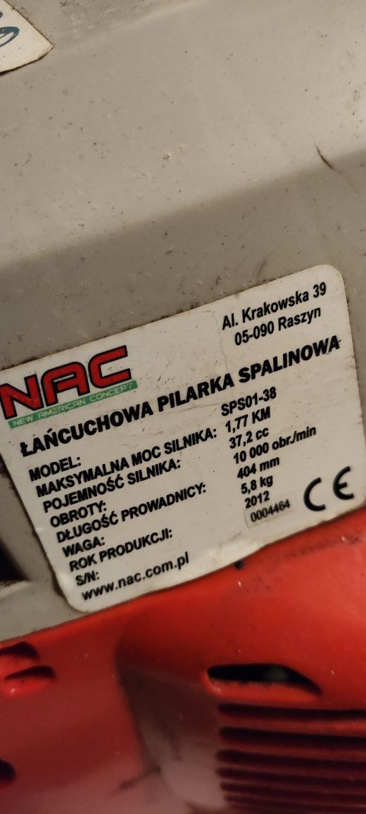 NAC 1.77 km 40cm piła spalinowa lancuchowa