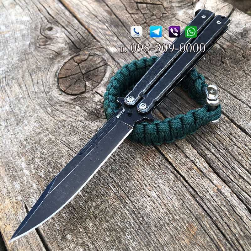 Нож Балисонг/Нож Бабочка/Балисонг/"Black Jaguar"