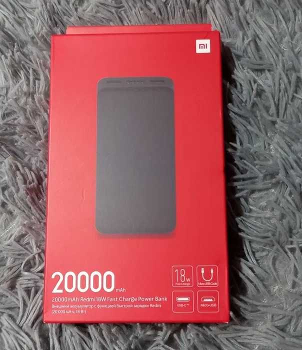 Оригинальный Павербанк Xiaomi Redmi Power Bank 20000 mAh