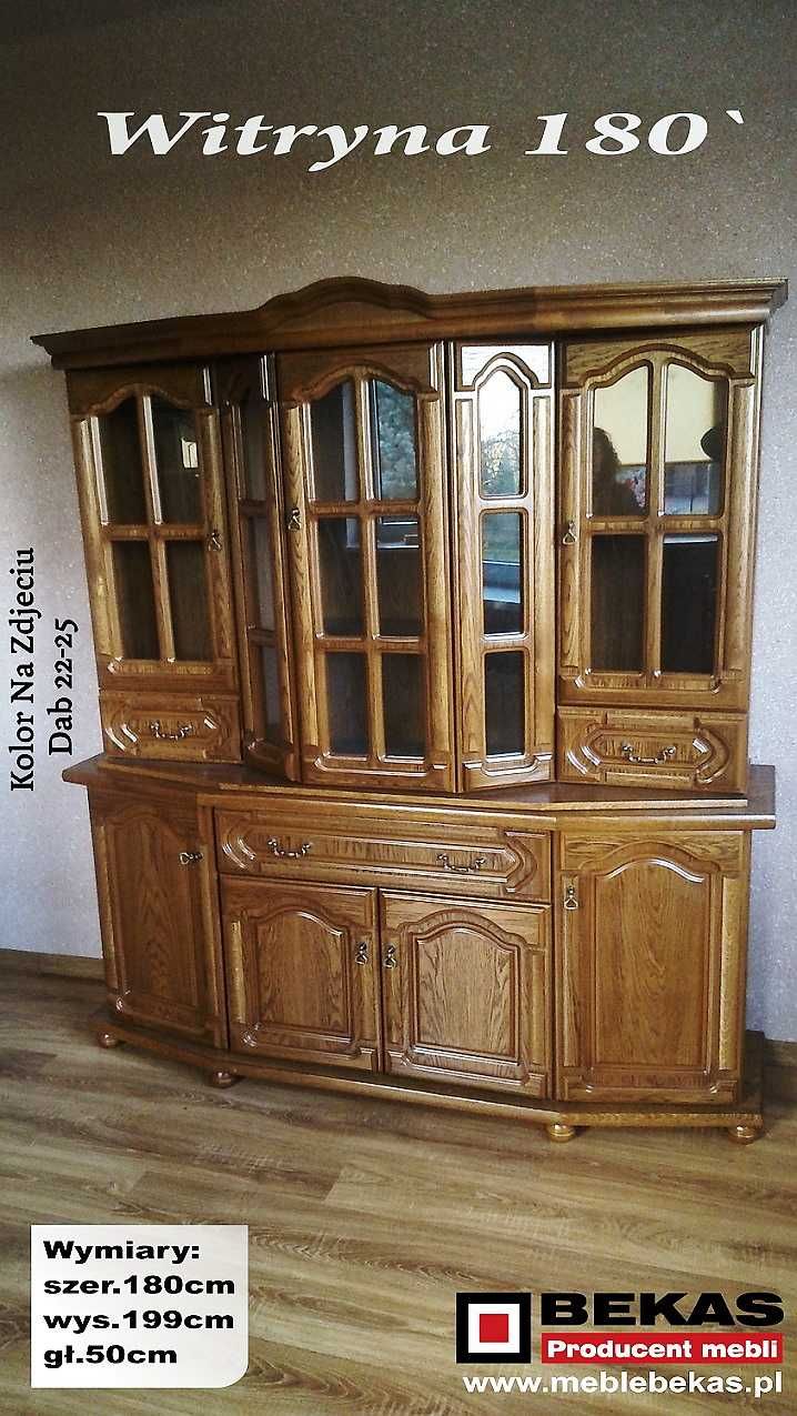 a Swarzędz Śliczna Stylowa 180`ka  Dąb Rustikal BEKAS Producent Mebli