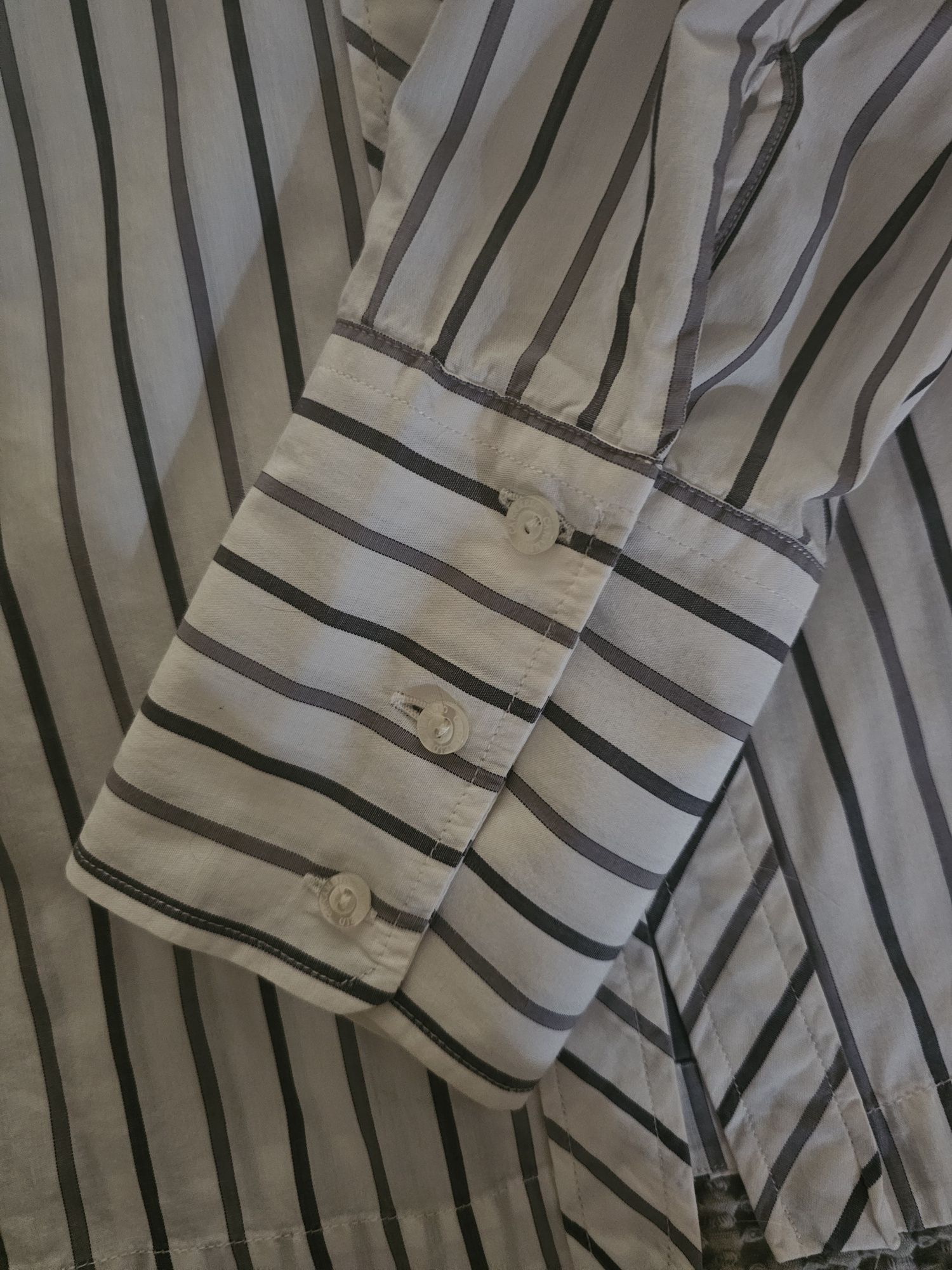 Camisa às riscas Caramelo