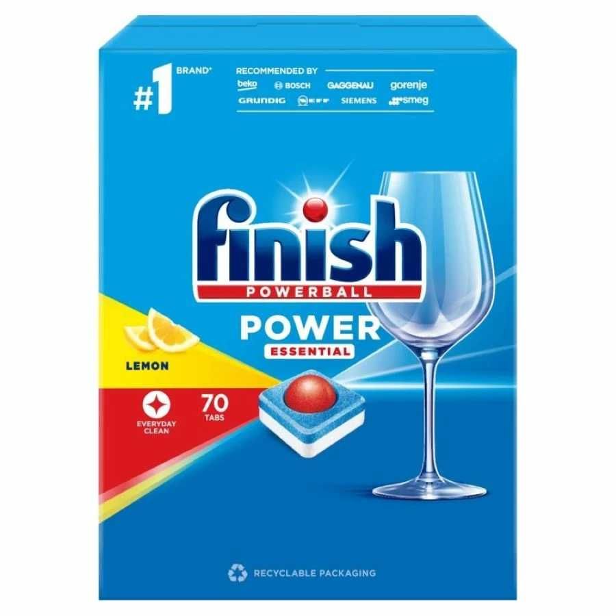 Finish Powerball Power Essential Lemon Tabletki do zmywarki 70 szt