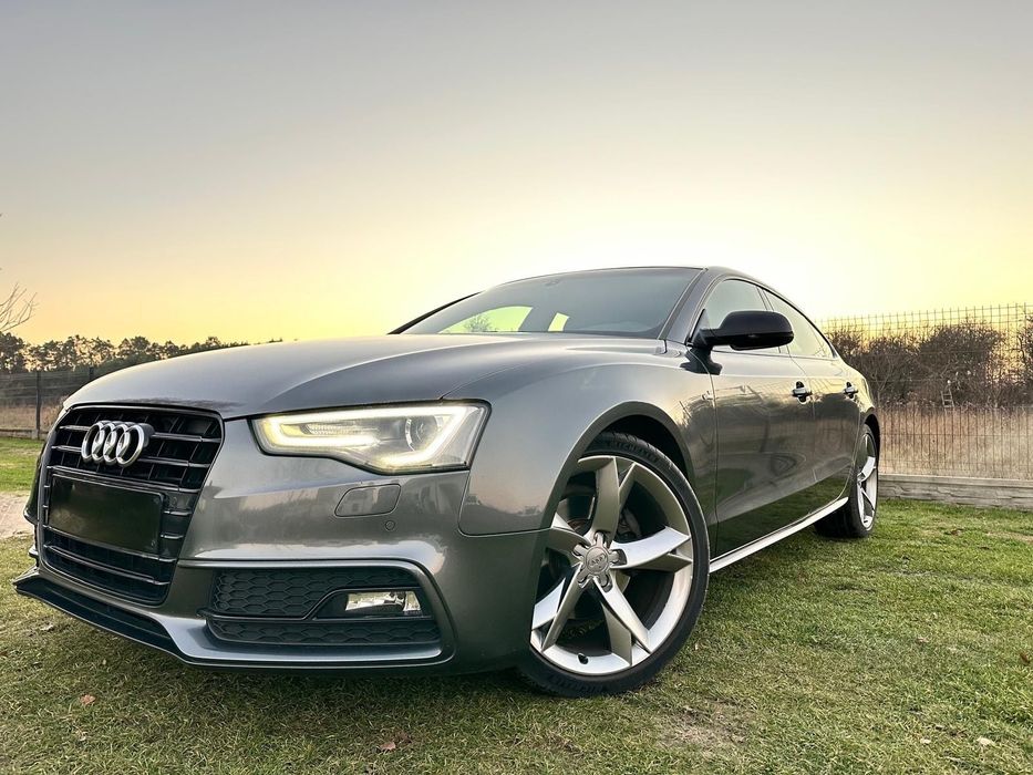 Audi A5 Sportback Śliczne Audi A 5 sportbeck 2.0 TDI 190 km Shadow line