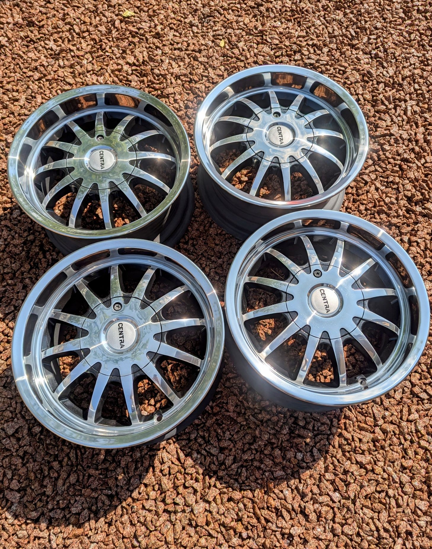 R15, 4x100 диски поліровані полки, центра, Centra