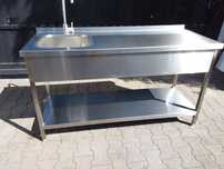 Zlewozmywak zlew gastronomiczny ze stołem nierdzewny 60x150cm wysyłka