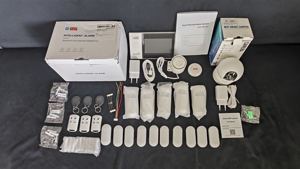 Centrala alarmowa, WiFi, 4g, kamera obrotowa, czujki