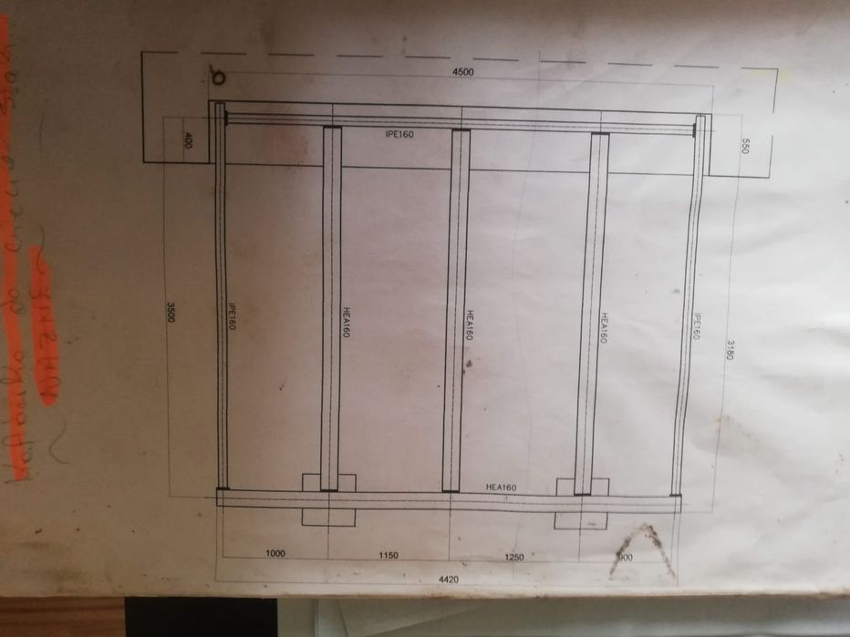 Taras stalowy z projektem, możliwość zabudowy na garaż
