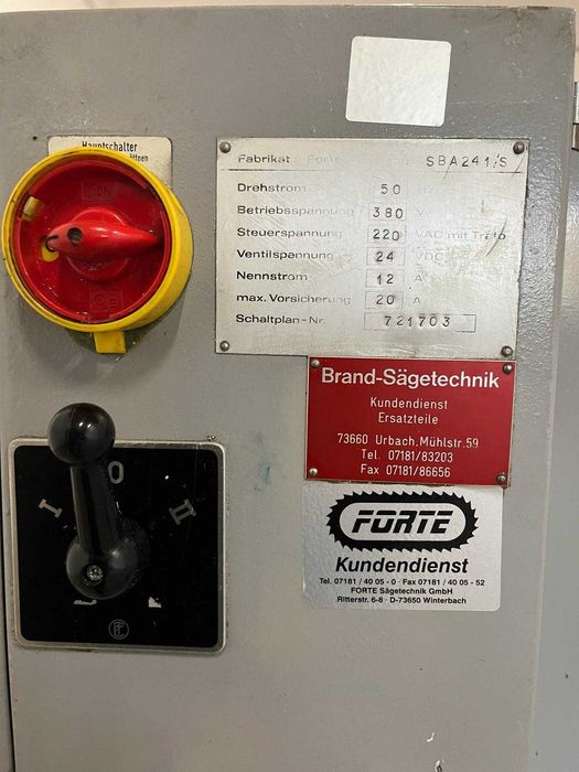 Piła przecinarka taśmowa automat sba241/s