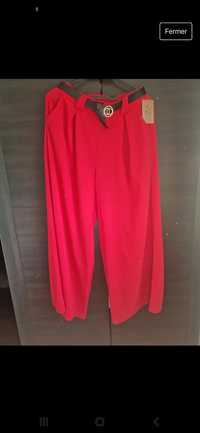Czerwone szwedy spodnie