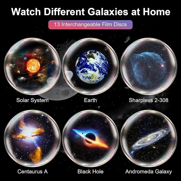 Macchiatto Projektor Planetarium Kosmosu 12 scen USB 5V Pilot Prezent