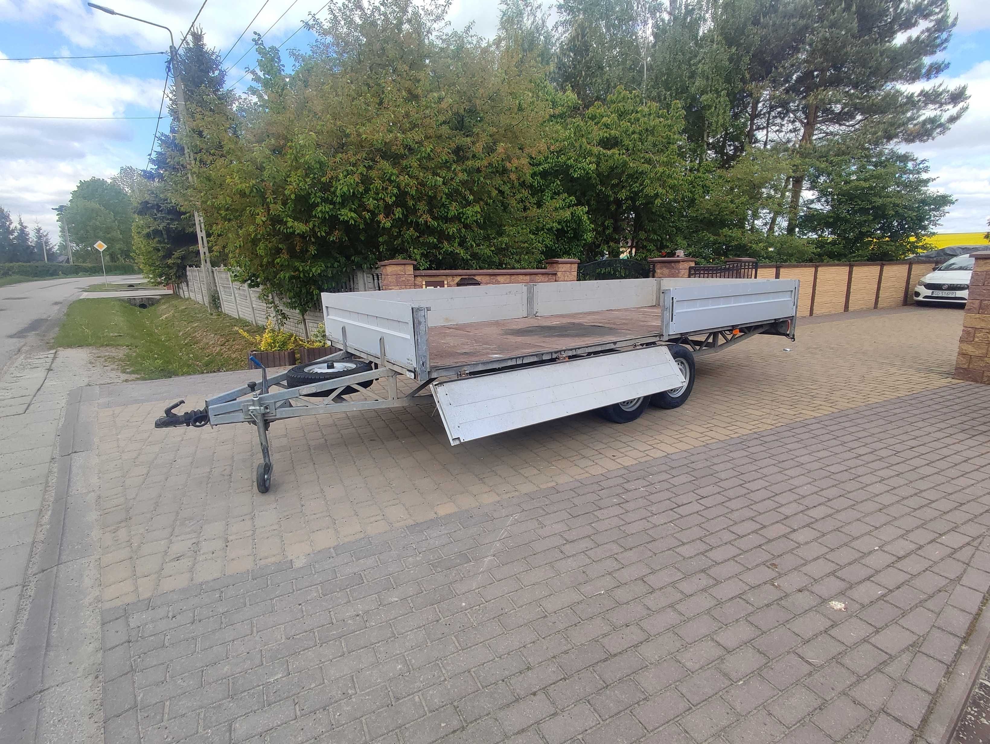Przyczepa Platforma POL-METAL*DMC 2000KG *Otwierane Burty * 500 x 195*