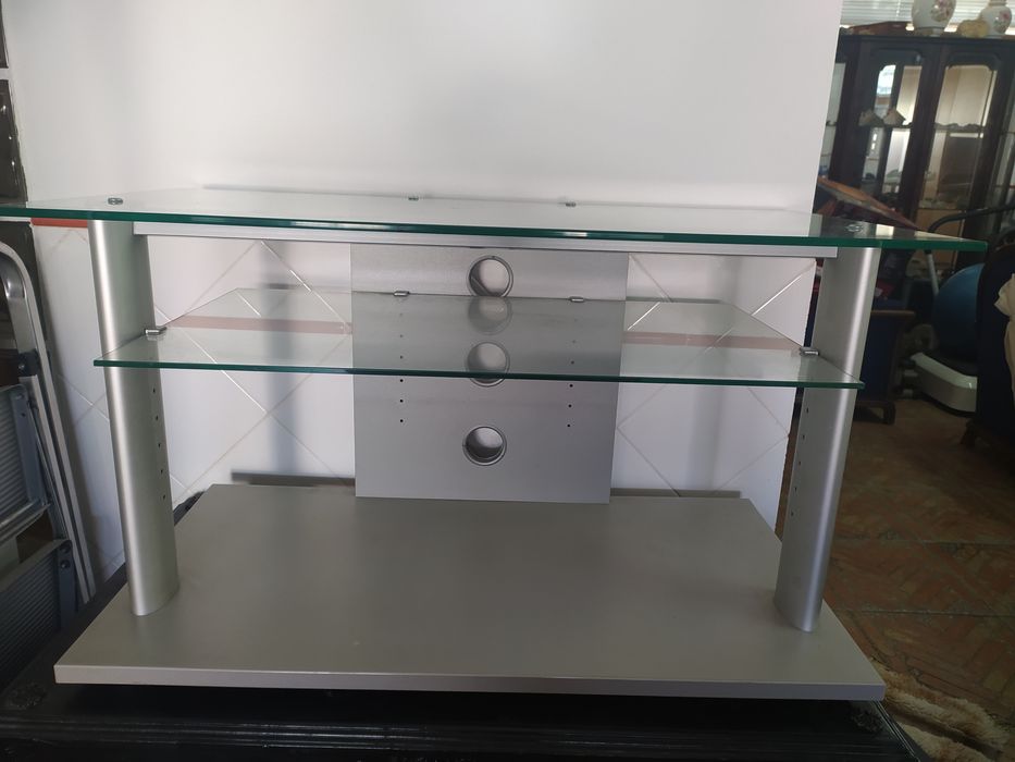 Mesa em vidro para televisao