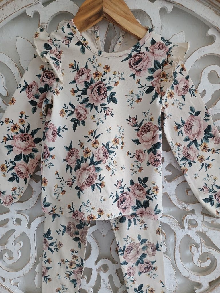 NEWBIE komplet bluzeczka plus legginsy rozmiar 92