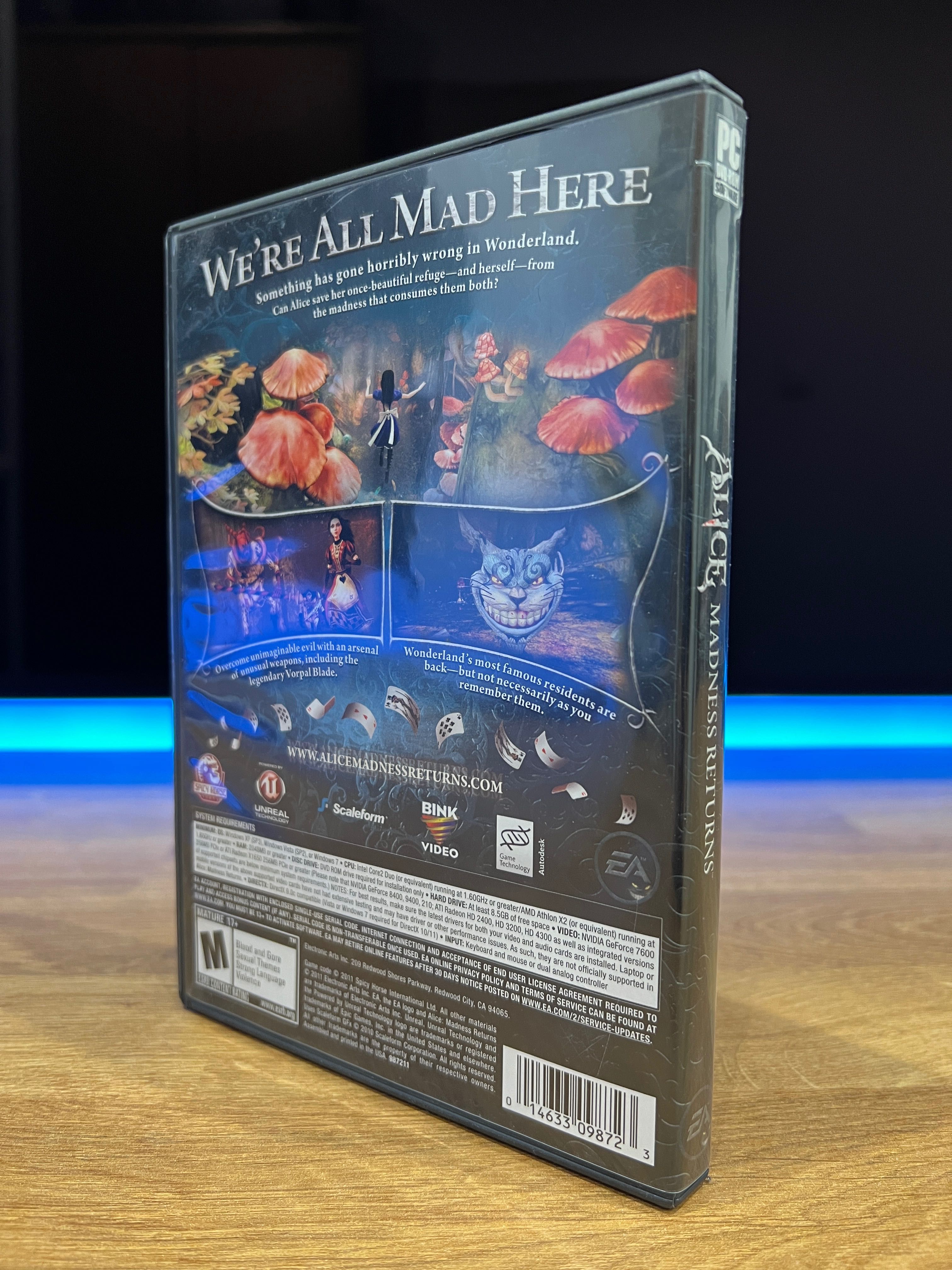 Alice Madness Returns (PC EN 2011) DVD BOX ang premierowe wydanie