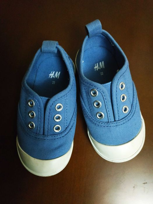 Кеды голубые хлопок H&M 22 р. унисекс