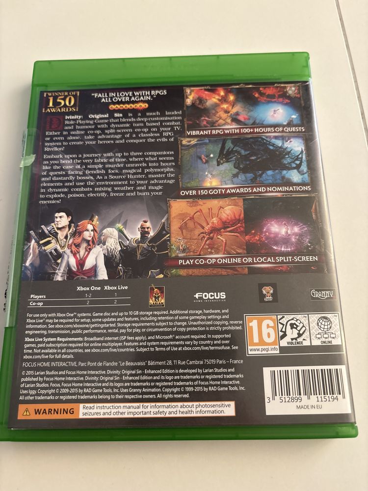 Divinity orginal sin enhanced editon xbox one
