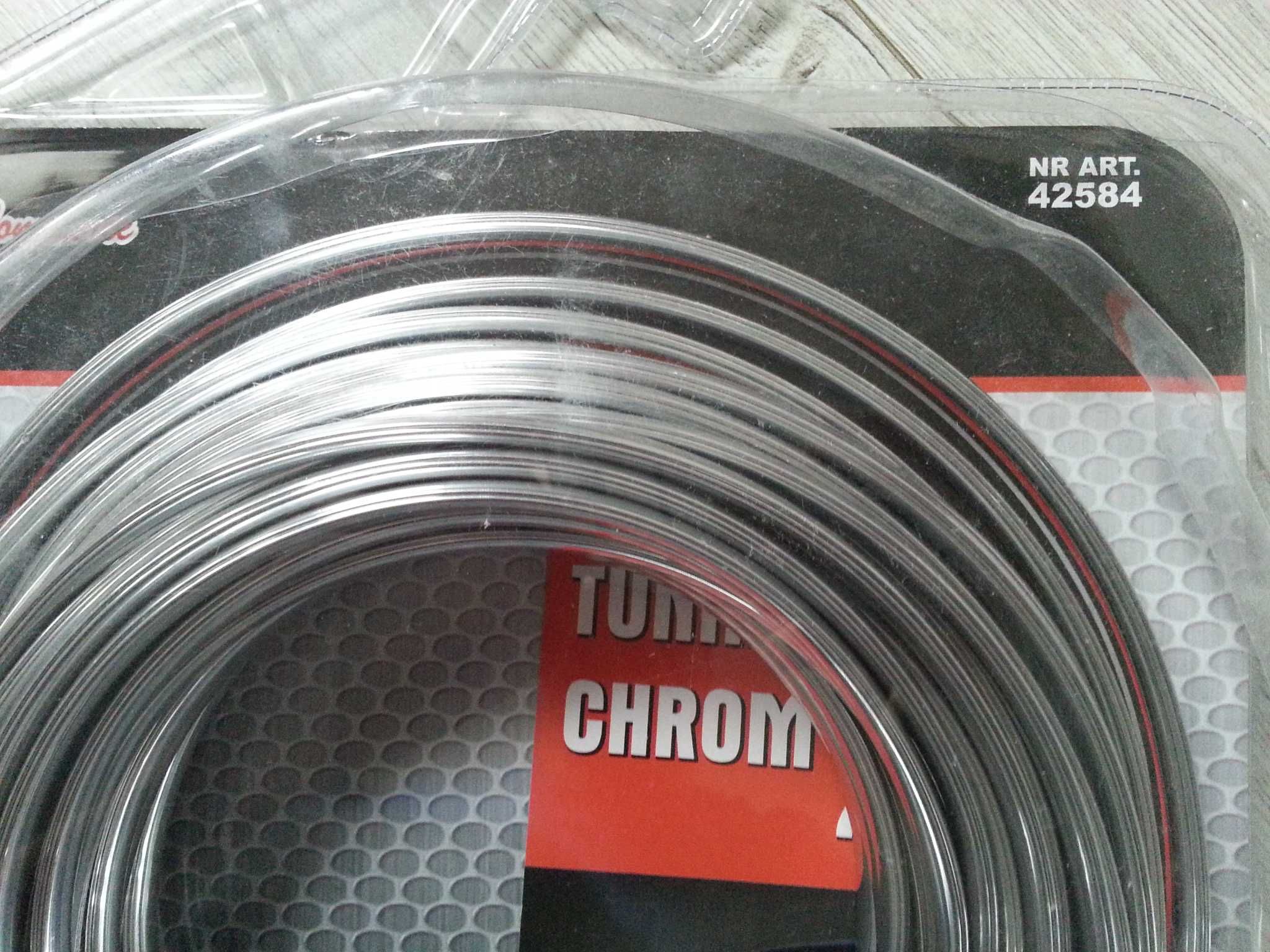 Listwa Ozdobna Krawędziowa Rantowa Chrom Zwój 18 m