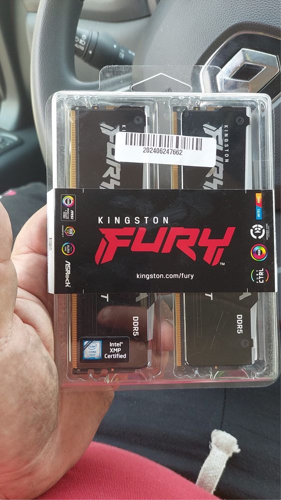 Memória RAM Kingston FURY Beast DDR5 6000MHz 64GB 2x32GB