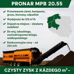 Uslugi przesiewaczem bebnowym pronar 20.55