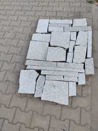 Odpadowe płytki granitowe grubość 3-6 cm granit szary płomieniowany
