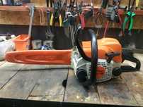 Piła spalinowa STIHL MS 170 – sprawna, gotowa do pracy