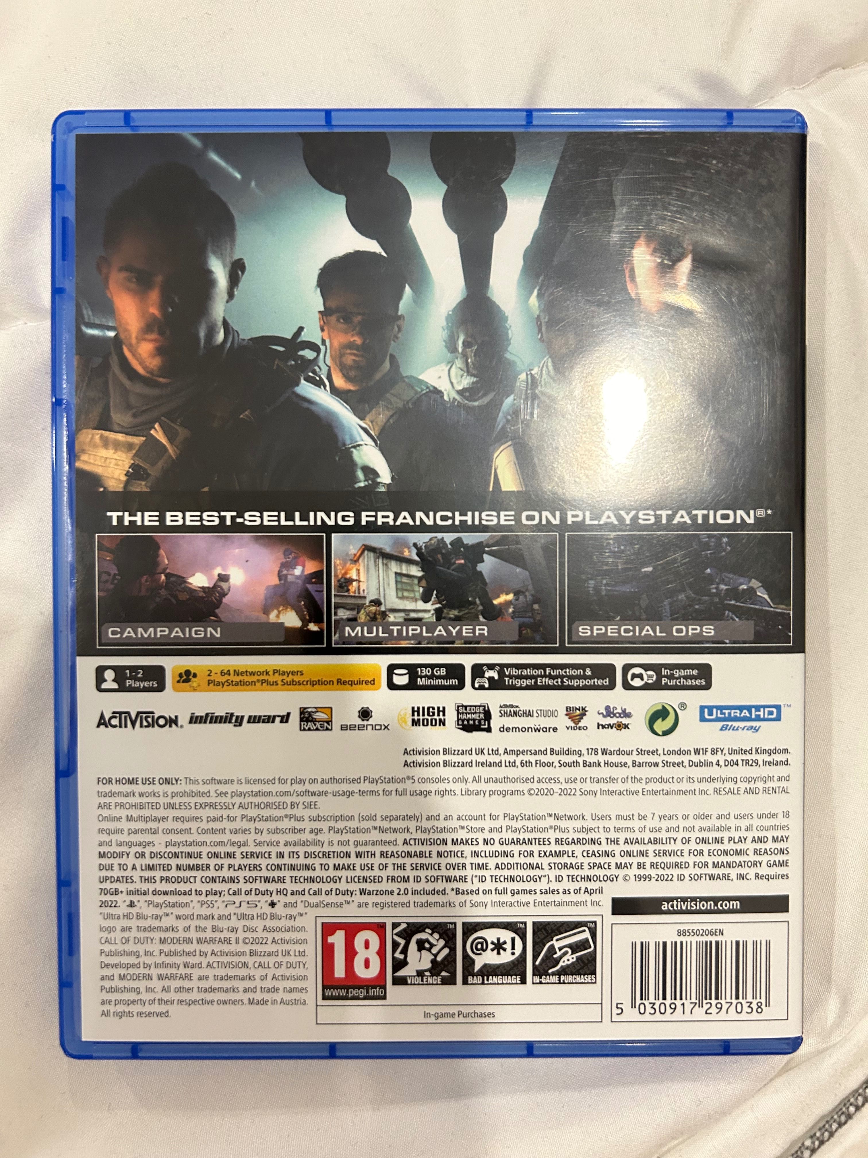 Jogo FC24 e Call of duty MW ll PS5