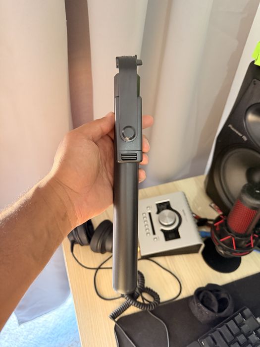 Tripé para smartphone, Preto (Selado, Novo)