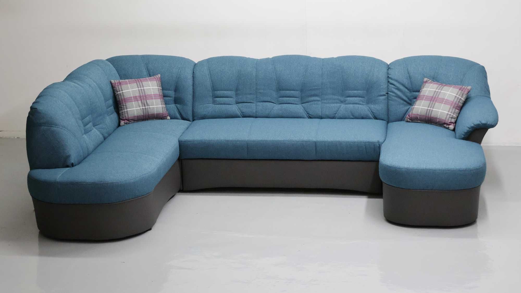 TBR Nowy NIEMIECKI narożnik U funkcja spania, rogówka, kanapa sofa tka