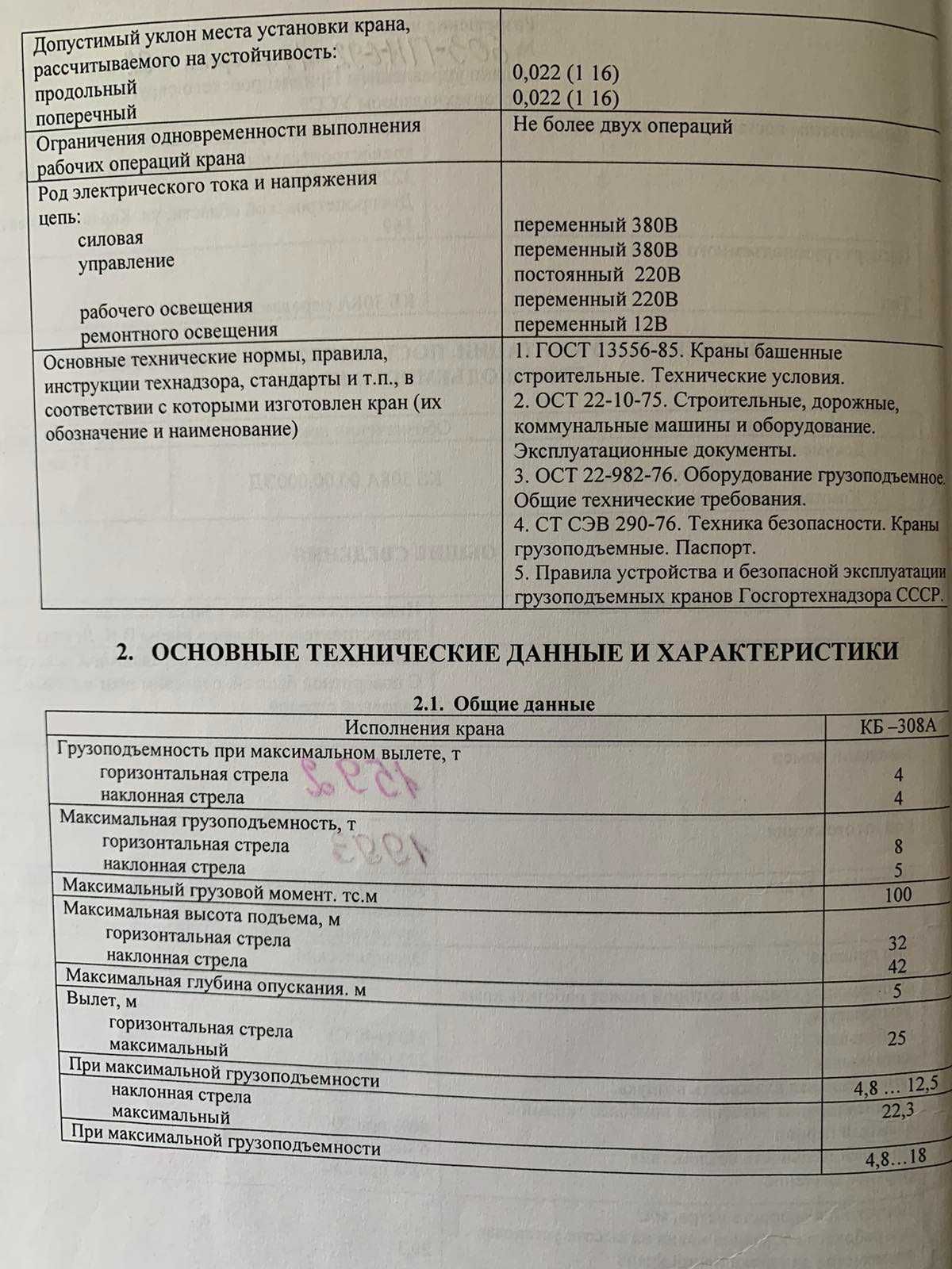 Продам / здам в оренду кран баштовий КБ-308А