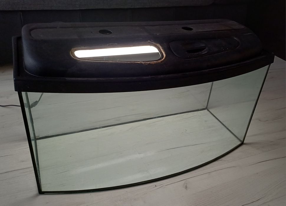 Akwarium panoramiczne z pokrywa 80cm 100L