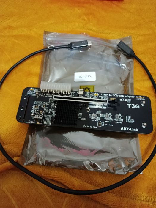 ADT-Link UT3G V1.6 eGPU Adapter USB4 / Thunderbolt 3/4 do PCIe x16