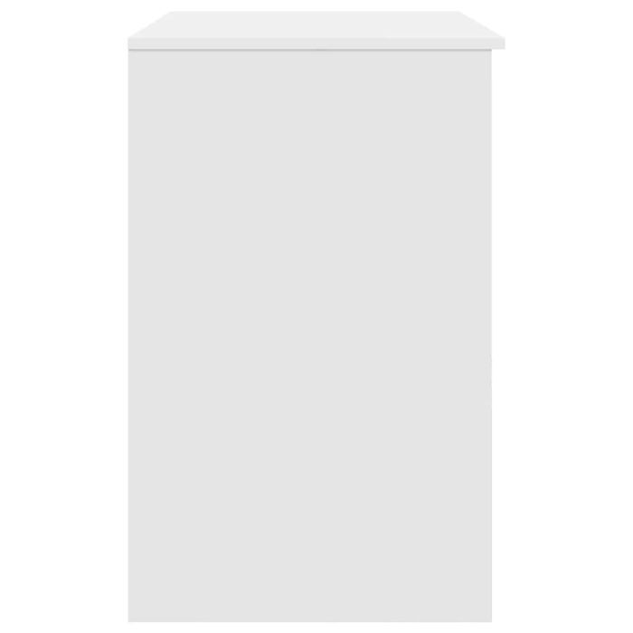 Vidaxl Biurko Białe 86X49X76 Cm Drewno Klejone