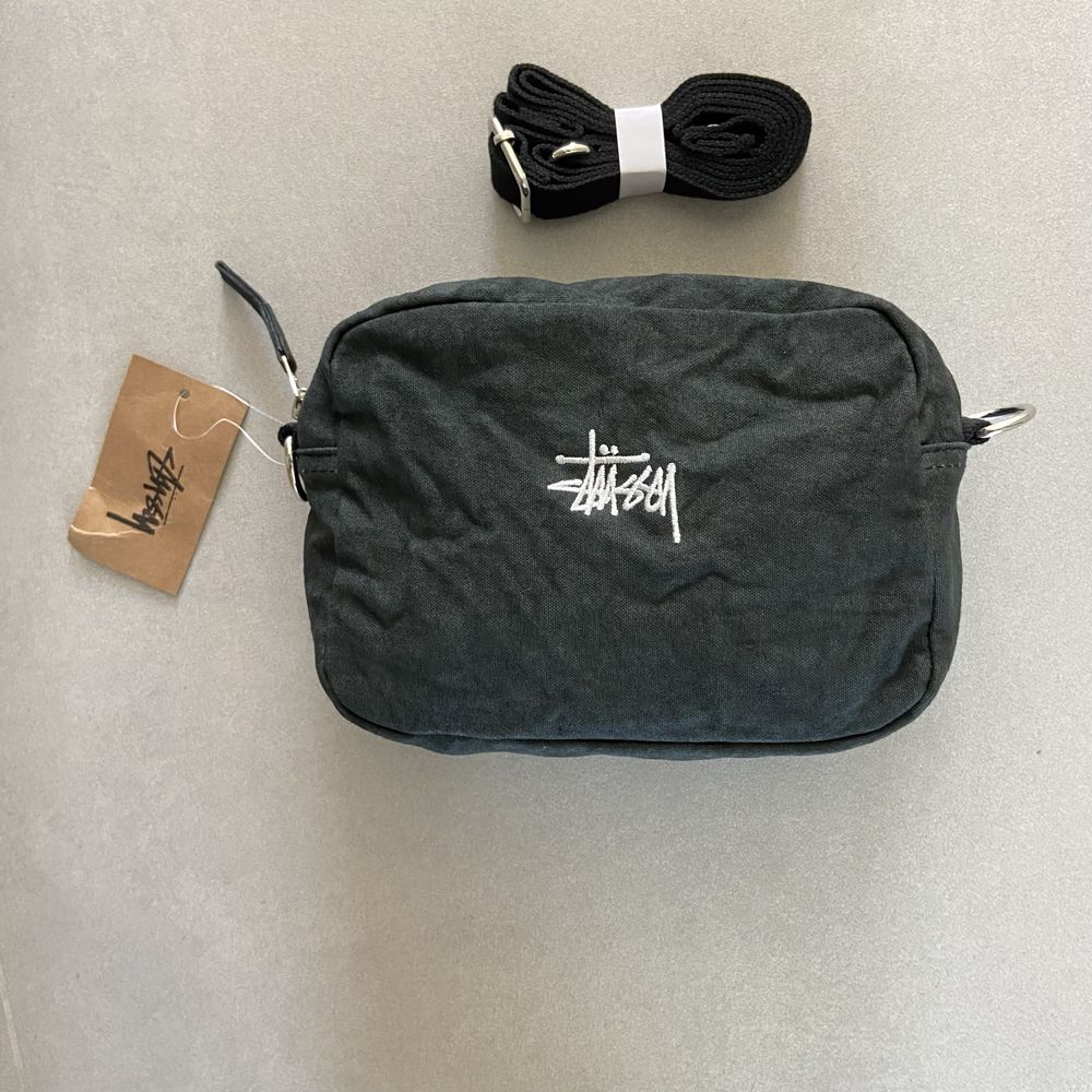 Сумка stussy canvas барсетка через плече чоловіча та жіноча стусі