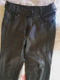 Spodnie damskie na motor r.40"Real Leather"