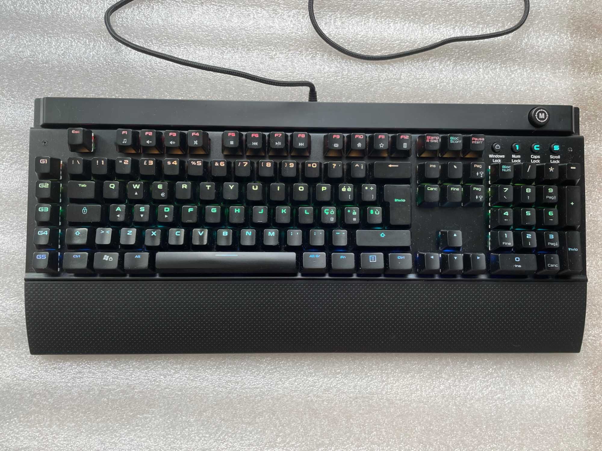 Klawiatura mechaniczna program. gamingowa Amazon QWERTY ITalian Layout
