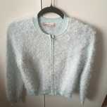 Swewterek rozpinany M&S modny mietowy NOWY 38 M