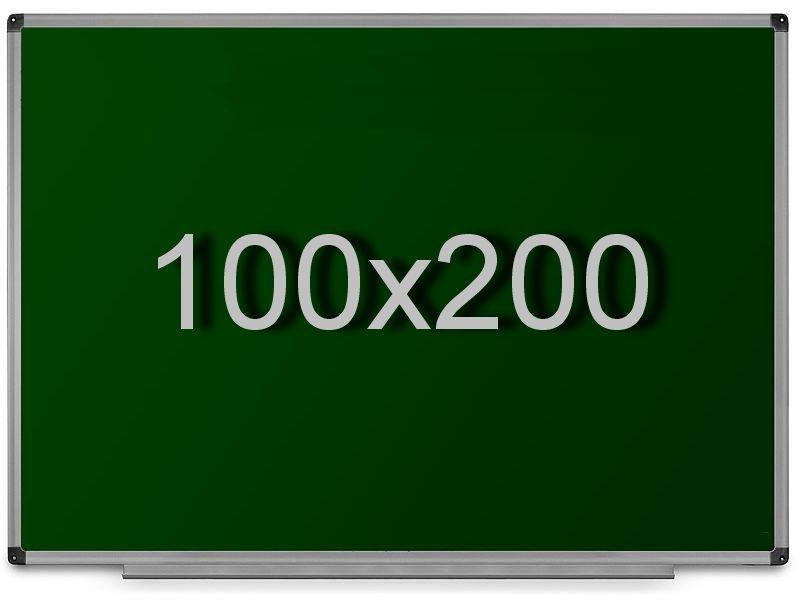 Дошка магнітна для крейди 100х200 см в алюмінієвій рамі UkrBoards