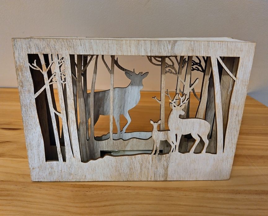 Ozdoba świąteczna LED jelenie sarny