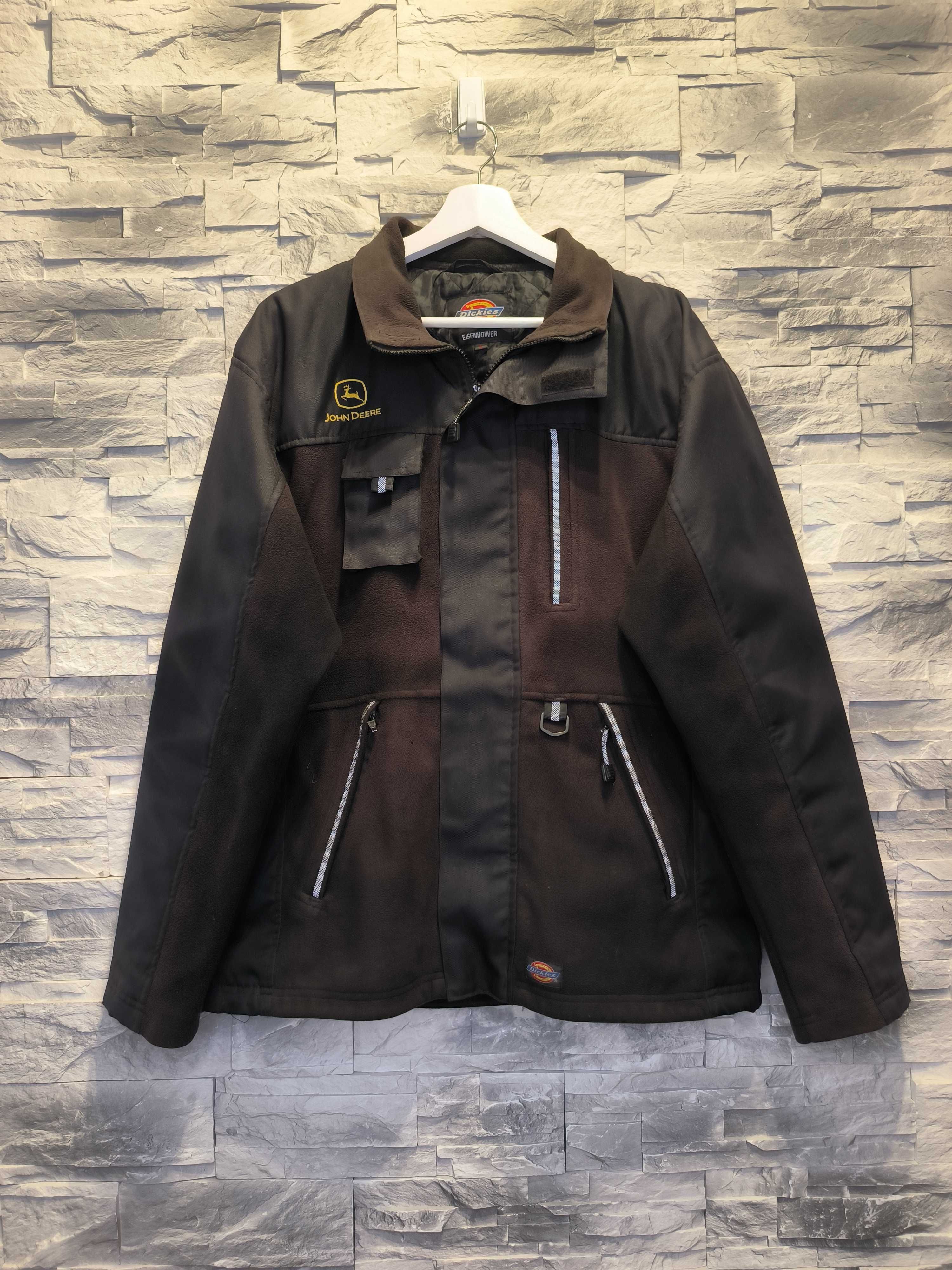 Kurtka Dickies John Deere Przejściowa Brązowa Vintage