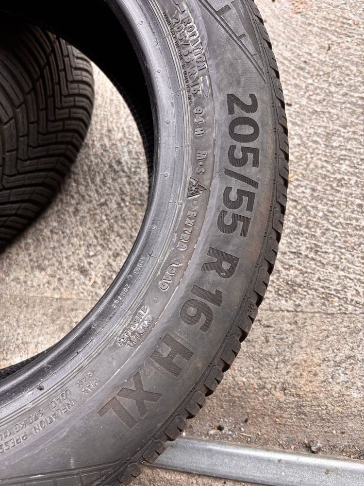 205/55/16 Continental 6,2 mm 2021r Para Opony wielosezonowe Cena za 2