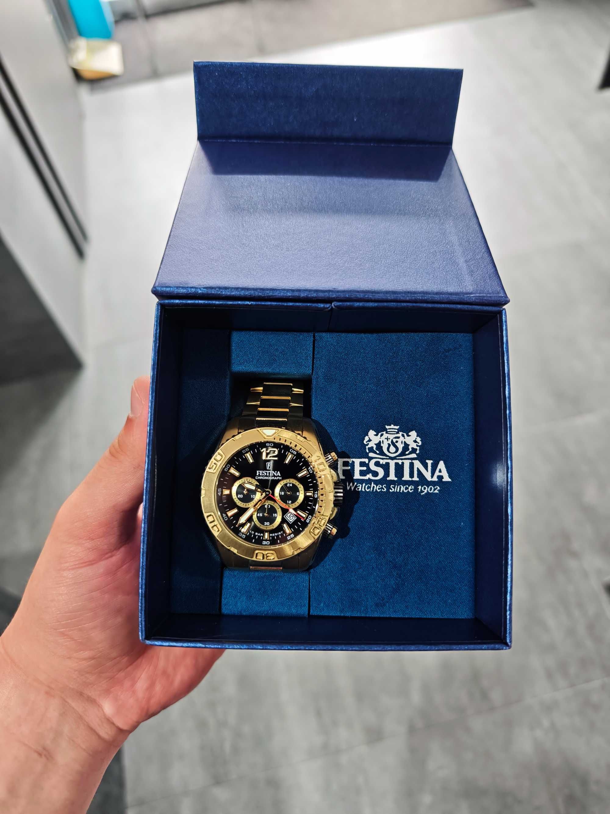 Zegarek Męski Festina F20684-1 złoty