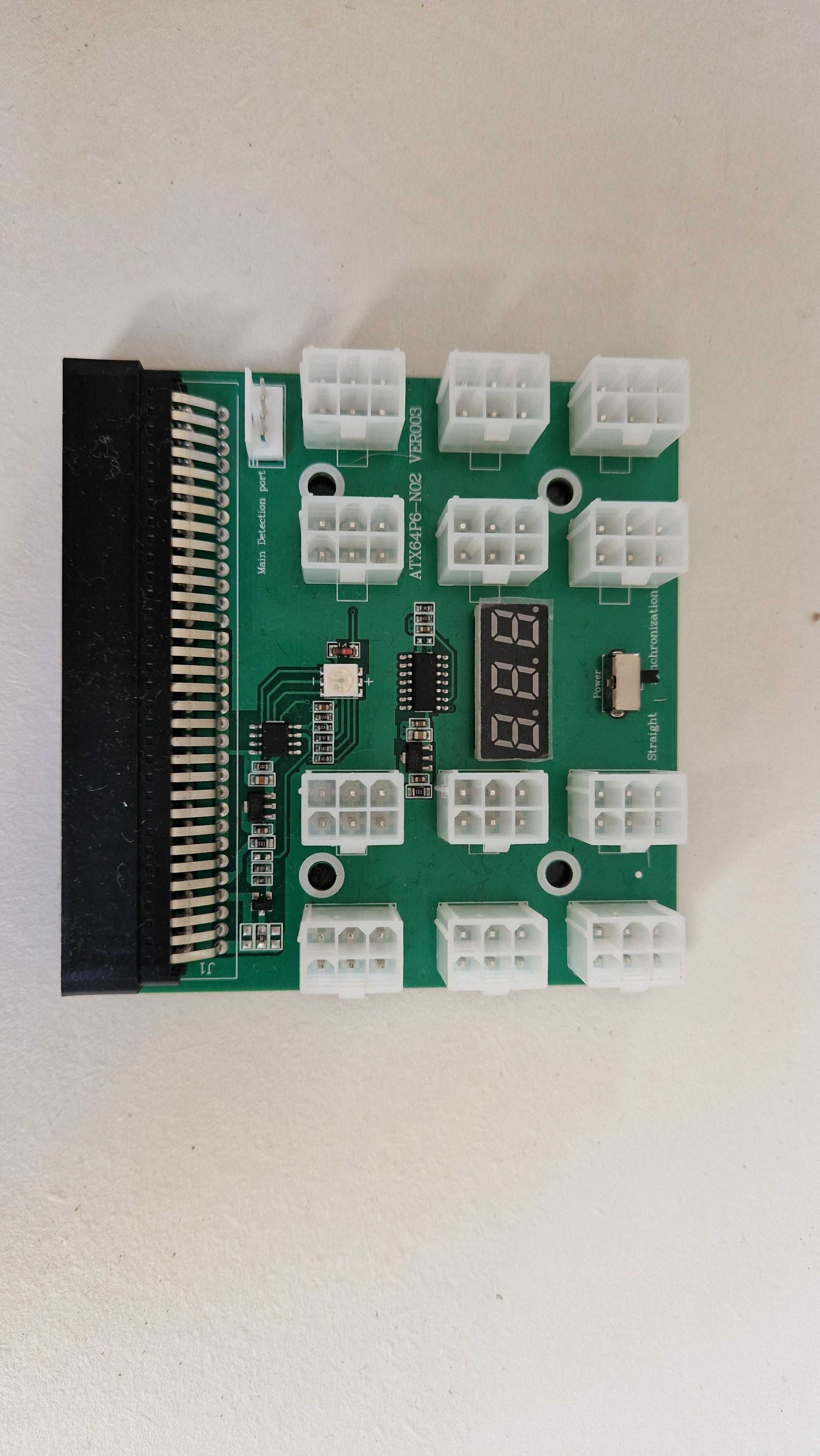 Kit Fonte Mining HP 1200w Platinium 94% + Breakout board + Cabos PCI-E