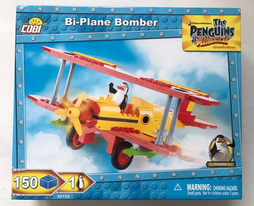 Klocki Cobi Pingwiny z Madagaskaru samolot